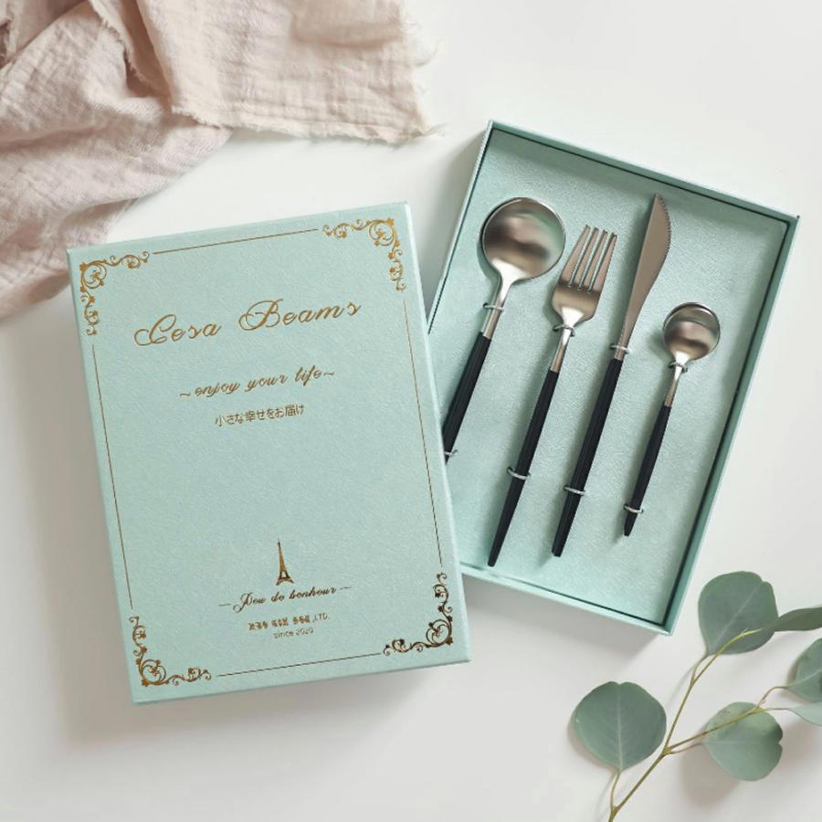 Cesa Beams カトラリーセット 4本ギフトボックス付きセット 結婚祝い