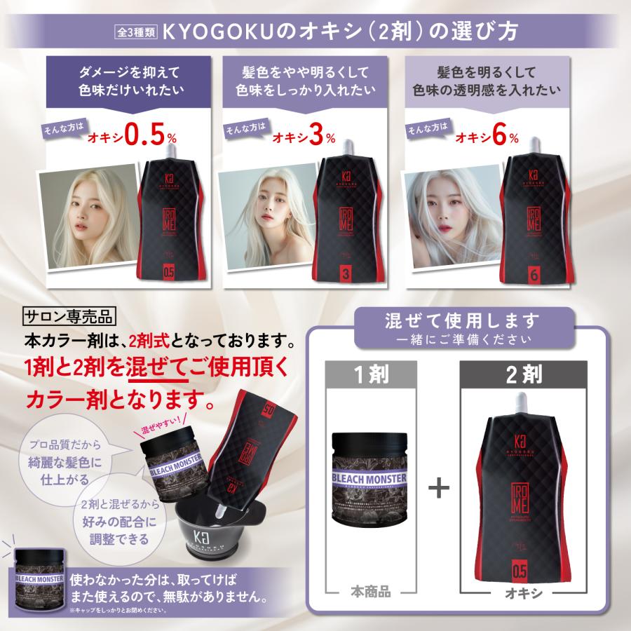 KYOGOKU PROFESSIONAL 公式 20%OFF 【 ブリーチモンスター KYOGOKU PROFESSIONAL 公式 20%OFF 【 ブリーチモンスター