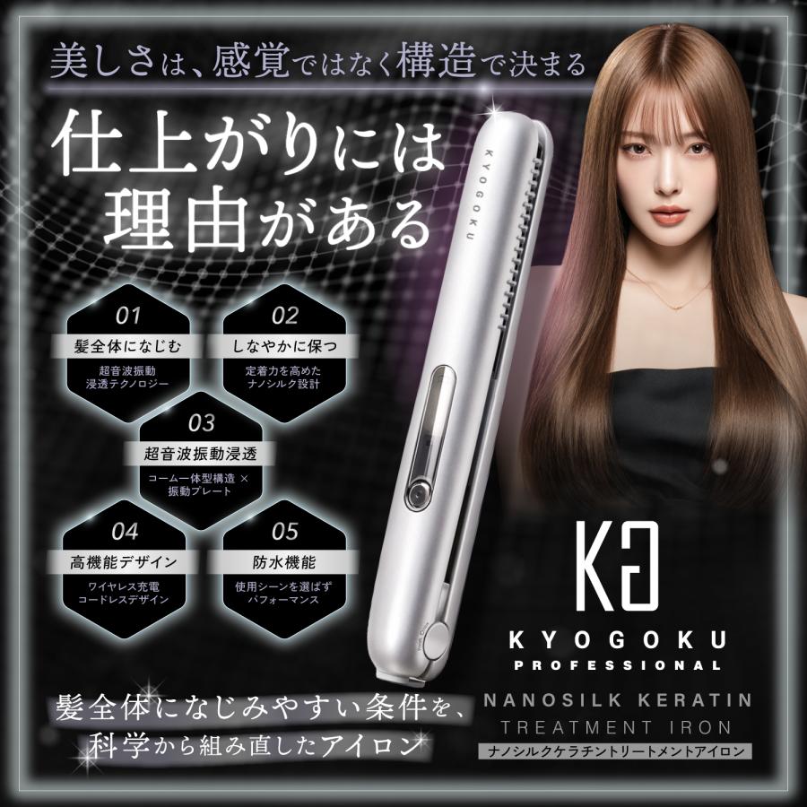 定価30800円 超音波 トリートメント ヘアアイロン 熱ダメージゼロの超音波ヘアアイロン！自宅でサロン品質ヘアケア