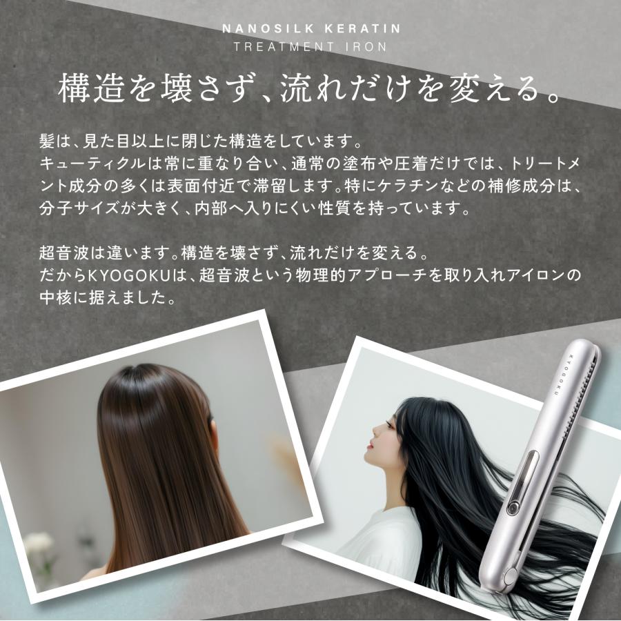 定価30800円 超音波 トリートメント ヘアアイロン 熱ダメージゼロの超音波ヘアアイロン！自宅でサロン品質ヘアケア