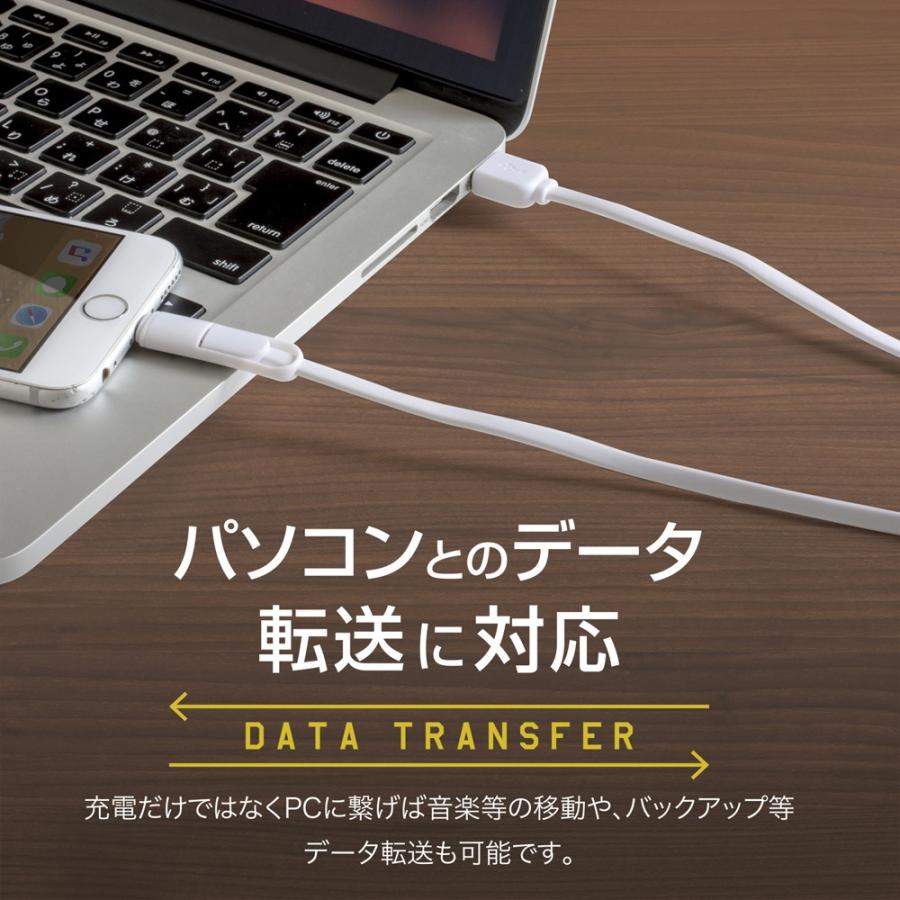 iPhone アンドロイド USB 充電 ケーブル MFi 認証 ライトニング 変換コネクタ iPhone11 iPad Pro xperia z5 galaxy s7 各種対応 急速充電 1m 高速データ転送対応 | KYOHAYA | 06