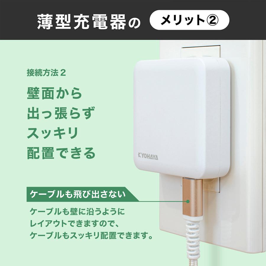 PD充電器 USBコンセント Type-C充電器 20W 急速 USB ACアダプタ USB-A USB-C 2ポート Power Delivery Quick Charge iPhone 12 AQUOS sense4 各種対応 JKPD20A1｜kyohaya｜08