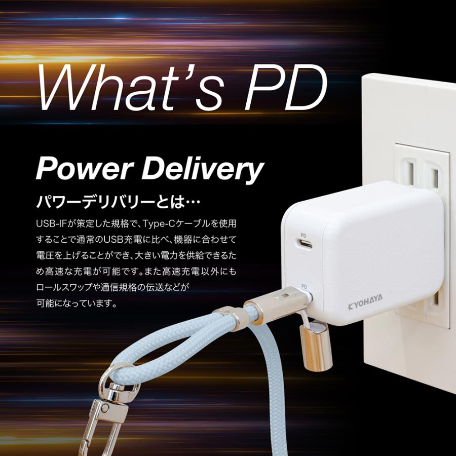 充電できる スマートフォンショルダーストラップ USB Type-C to C ケーブル レディース メンズ くすみカラー 長さ調節可能 80cmから140cm 各種対応 RTSTR | KYOHAYA | 13