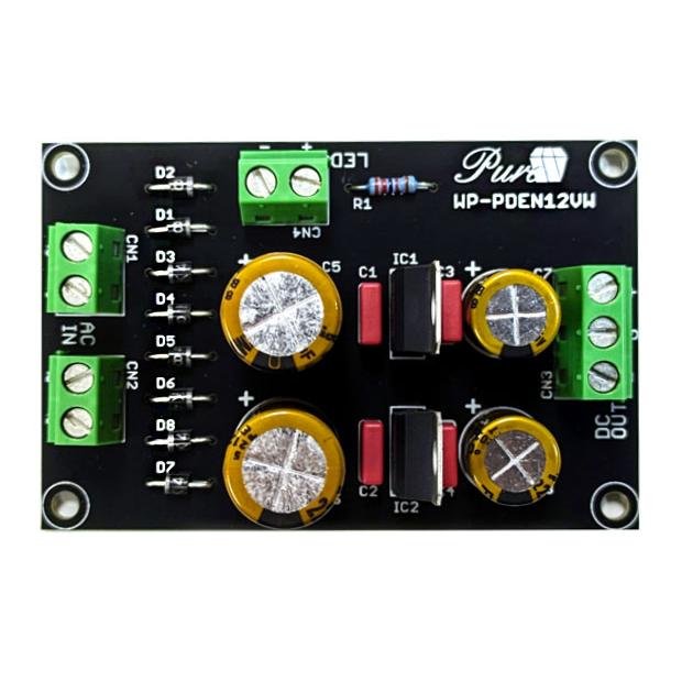 WP-PDEN12VW プリアンプ用±電源基板完成品 : 共立電子産業 Yahoo!店