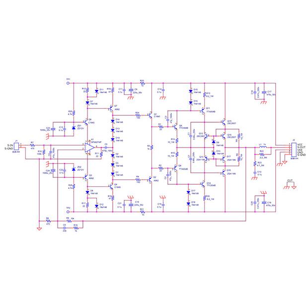 Zdistamp_TG01 ゼロディストーション・パワーアンプ・キット : 共立