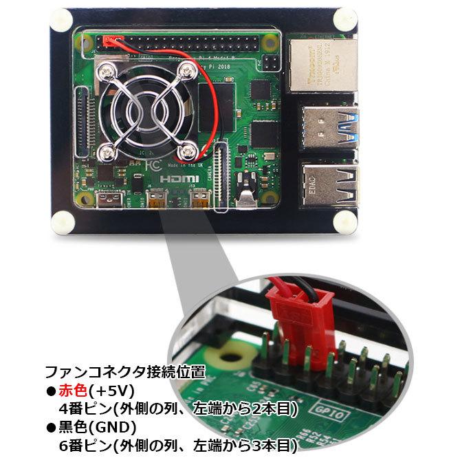 RPI4-ACCASBK Raspberry Pi 4用 アクリルエンクロージャーセット