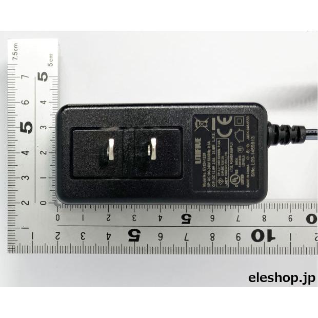 UV324-1220 PL03B ユニファイブ(UniFive) ACアダプター 12V 2A/φ2.1mm