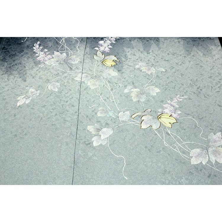 訪問着 正絹 新品 螺鈿作家 藤本隆士作 落款あり 作家物 ぼかし 丹後ちりめん生地使用 未仕立て 仮絵羽 礼装 袷 着物の画像