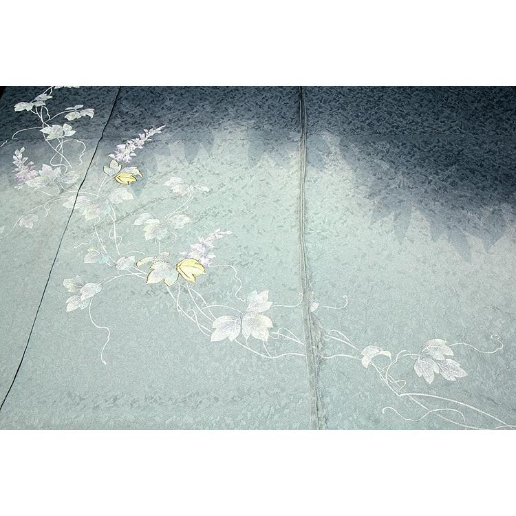 訪問着 正絹 新品 螺鈿作家 藤本隆士作 落款あり 作家物 ぼかし 丹後ちりめん生地使用 未仕立て 仮絵羽 礼装 袷 着物の画像