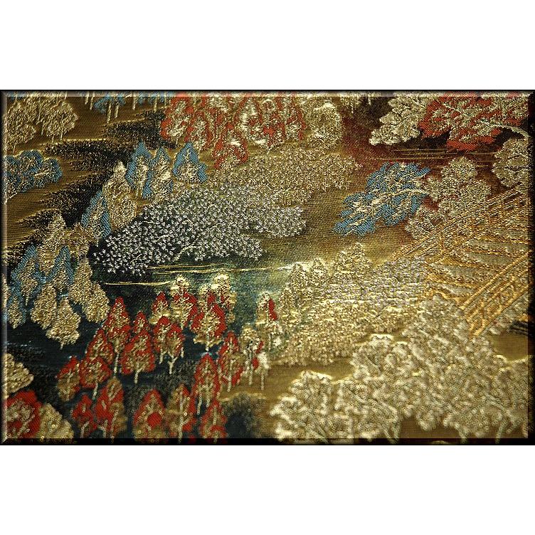 袋帯 新品 正絹 川北謹製 洛中百景 京都西陣織 金色 フォーマル