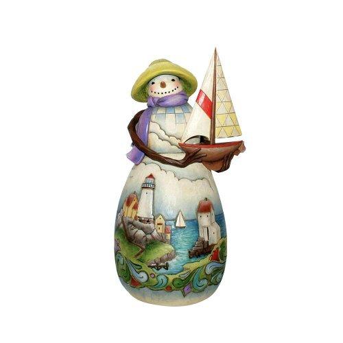 新作からsaleアイテム等お得な商品満載 Shore Jim Heartwood 並行輸入品 10インチ ヨット置物 海岸の雪だるま Creek その他おもちゃ Www Oroagri Eu