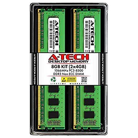 注文割引 4GB) x (2 8GB A-Tech DDR3 Unbuff Non-ECC | Kit RAM Desktop PC3-8500 1066MHz その他メモリーカード