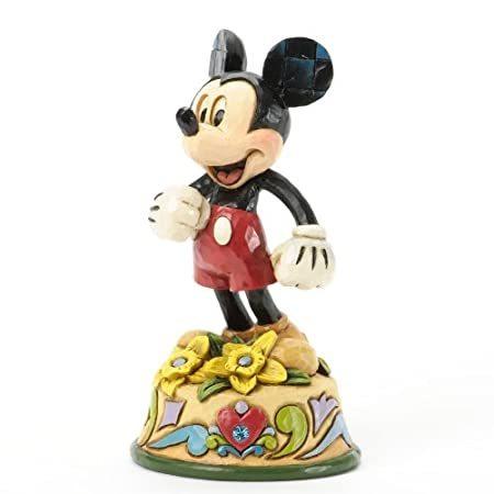 Jim Shore for Enesco Disney Traditions Mickey 3月置物、4.125-inch