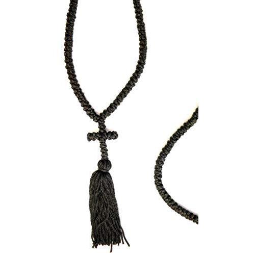 Iconsgr ハンドメイド 祝福 ブラック キリスト教正教 ギリシャ コンボスコニ コンボスコニ 祈りロープ 300ノット 祈りロープ 並行輸入品 ペンタント Times K B00g2cjliw ブラック