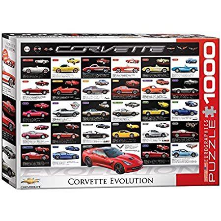 珍しい Puzzle Jigsaw Evolution Corvette EuroGraphics (1000-Piece) Blue , ジグソーパズル