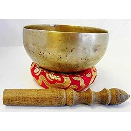 海外輸入品です。お届けまで丁寧に対応いたしますF252 5" Palm Size Energetic Root 'C#' Chakra Healing Tibetan Singing Bowl M
