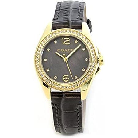 海外最新 Leather Grey Case Tone Gold Ladies Mini Torisuten TRISN Coach Strap 並行輸入品 1 Watch 腕時計 海外最新 Leather Grey Case Tone Gold Ladies Mini Torisuten TRISN Coach Strap 並行輸入品 1 Watch 腕時計