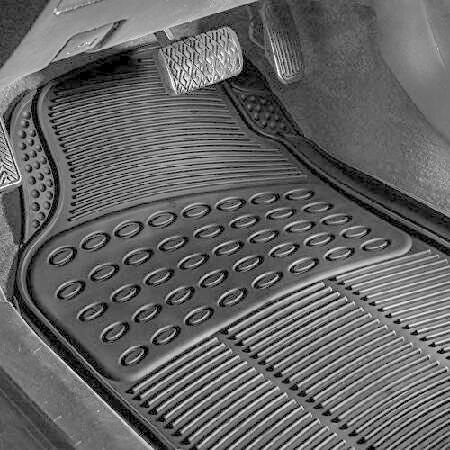 車用マット　FH　Group　Full　Black　Automotive　Rubber　for　Set　Floor　Floor　Cars　Trimmable　Mat　Mats　Universal　Floor　Mats　Fit　HeavyDuty　Mats　Floor　ClimaProof