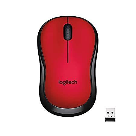 【新品本物】 M220 Logitech Silent (Red) 910-004880 Red, Wireless Mouse, その他マウス、トラックボール