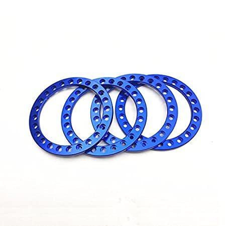 ラジコンパーツ RCLIONS 4pcs Aluminum Replacement Wheel Rim Beadlock Ring for 1:10 RC Crawl 並行輸入品