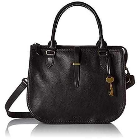 特価価格 ハンドバッグ Fossil Women´s Ryder Leather Satchel Purse Handbag， Black