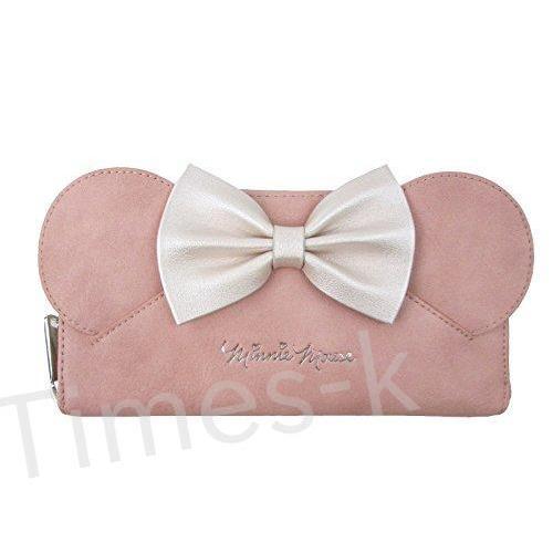 高級感 Loungefly X ディズニー ミニーマウス 耳 リボン ジップアラウンドウォレット ピンク ワンサイズ 初売りセール Www Skylanceronline Com