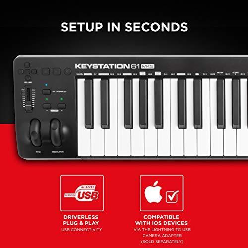 M-Audio USB MIDIキーボード 61鍵 ピアノ音源ソフト付属