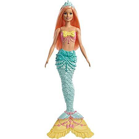 Barbie Dreamtopia Mermaid Doll, approx. 12-inch, Rainbow Tail, Coral Hair,