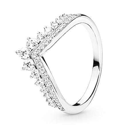 かわいい～！」 Pandora Jewelry Princess Wish Cubic Zirconia Ring