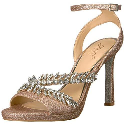 rose gold jewel sandals