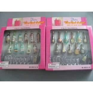 Zfiniding ドールハウス家具 バービー人形用 ワインラック ワインボトルとリカーボトル付き 並行輸入品