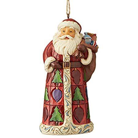 新規購入 Jim Enesco Shore 4.75 Ornament, Hanging Bag Toy with Santa Creek Heartwood その他おもちゃ