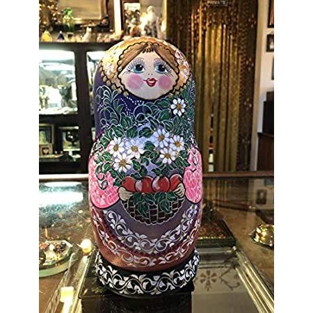 もらって嬉しい出産祝い maiden Imported Russian female painted hand dolls オルゴール