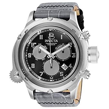 2022春の新作 Invicta 並行輸入品 Watch Dial Black Chronograph Quartz Diver Russian 26456 Men's 腕時計