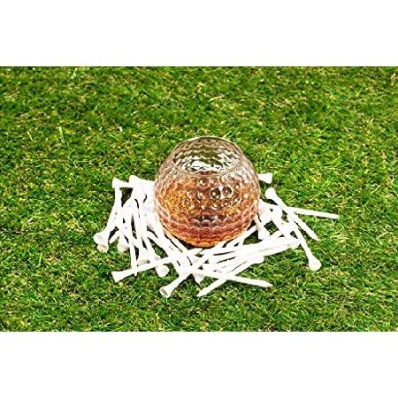 【並行輸入品】ゴルフウイスキーグラス - 2個セット - ユニーク手作り丈夫で楽しいゴルフドリンクアクセサリー各10オンス丈夫なパッケージで手作りグラス2個パ_2