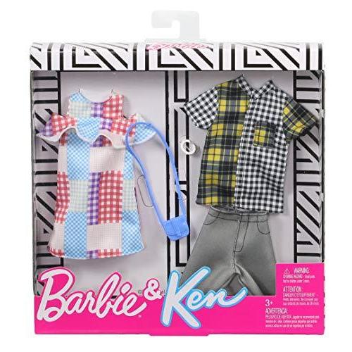 直販一掃 Barbie Fashion Pack with 1 Outfit of Gingham Patterned Dress & 1 Accessory