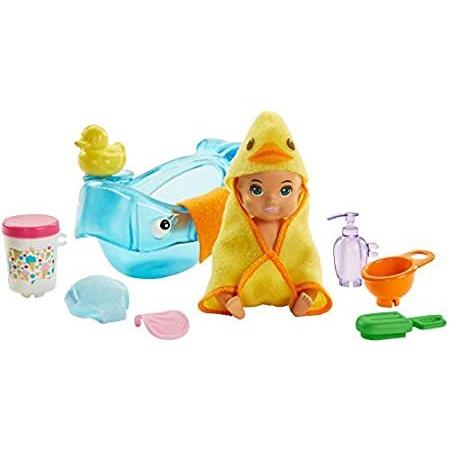 ​Barbie Skipper Babysitters Inc. Feeding and Bath-Time Playset with Color-C 並行輸入品