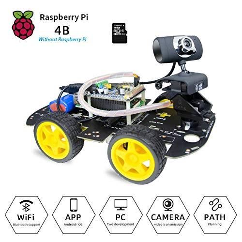 Xiaor Geek Raspberry Pi Robot Kit For 4b With Hd Camera Wifi Bluetooth Smart Robot Car Kit Remote Control By Ios Android App Pc Pymr Go Th