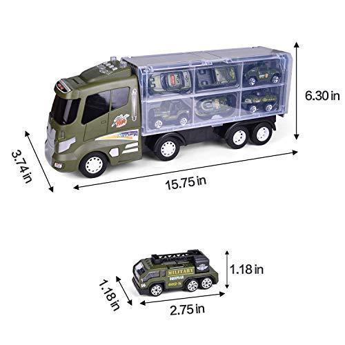 ミニカー FUN LITTLE TOYS 12 in Die-cast Military Vehicle, Military Toys for Kids,