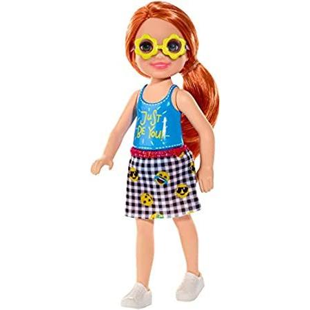 定番 Barbie Mul Sunglasses, Flower-Shaped with Redhead 6-inch Doll, Chelsea Club 着せかえ人形