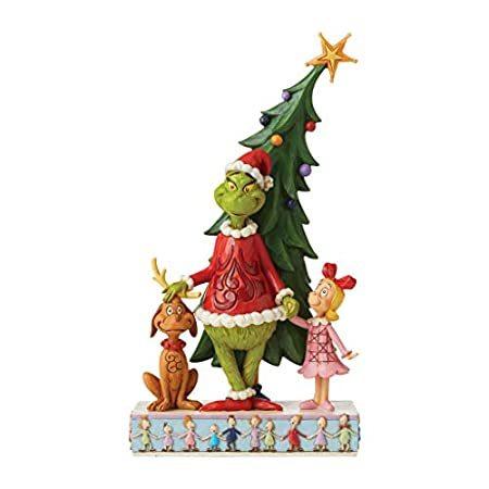 ENESCO Grinch， Max and Cindy by Tree 6006567