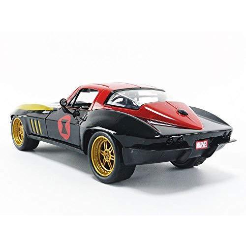 JADA TOYS ミニカー 1/24サイズ HWR Marvel 1963 Corvette W/Black