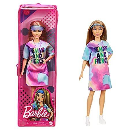 Barbie Fashionistas Doll #159 with Blonde Hair and Tye Die Dress, Toy for K 並行輸入品