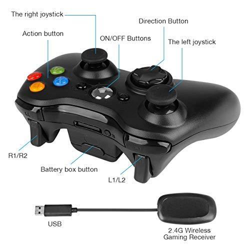 Wireless Controller for Xbox 360, YAEYE 2.4GHZ Game Joystick Controller Gam｜kyokos｜05