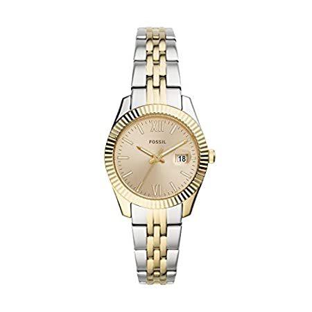 腕時計 Fossil Women's Scarlette Mini Quartz Stainless Steel Three-Hand Date Watch, 並行輸入品