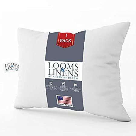 海外輸入品です。お届けまで丁寧に対応いたしますLooms & Linens Hotel Luxury Sleeping Pillows 20x26-1-Pack Standard Size Bed