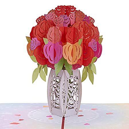 高い品質 Paper Love Rosesブーケ ポップアップカード ハンドメイド 3dポップアップ グリーティングカード バレンタイン 母の日 結婚式 記念日 海外輸入 Marshallschool Edu Jo