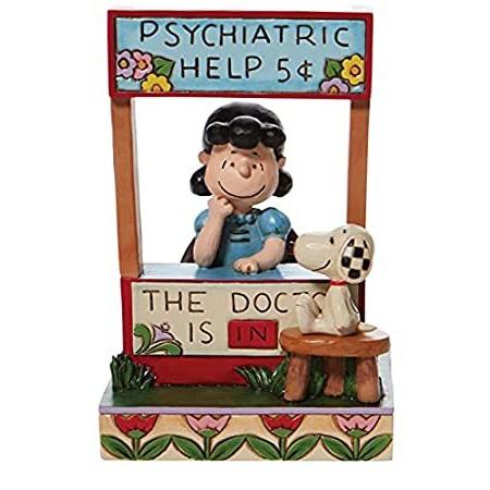 Enesco Peanuts by Jim Shore Lucy Psychiatric Booth Chaser Figurine