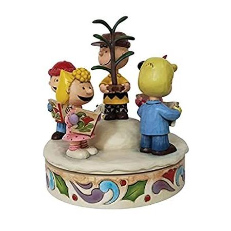 Enesco Peanuts Charlie Brown & Friends Spreading Christmas Cheer Figurine