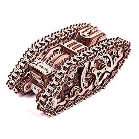 Wood Trick ウッドトリック スチームタンク 戦車 自走する 3Dウッドパズル / 木製模型